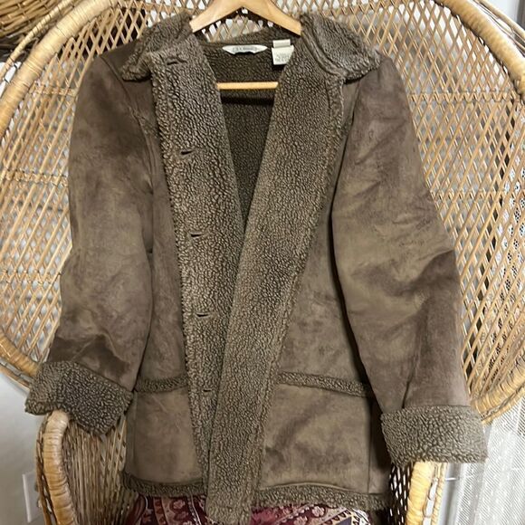 LL Bean button up jacket large petite - Picture 1 of 7